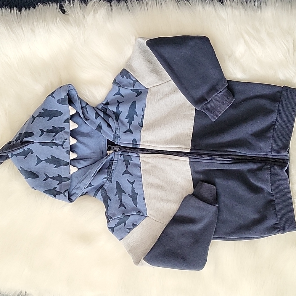 Shark toddler zip up hoodie